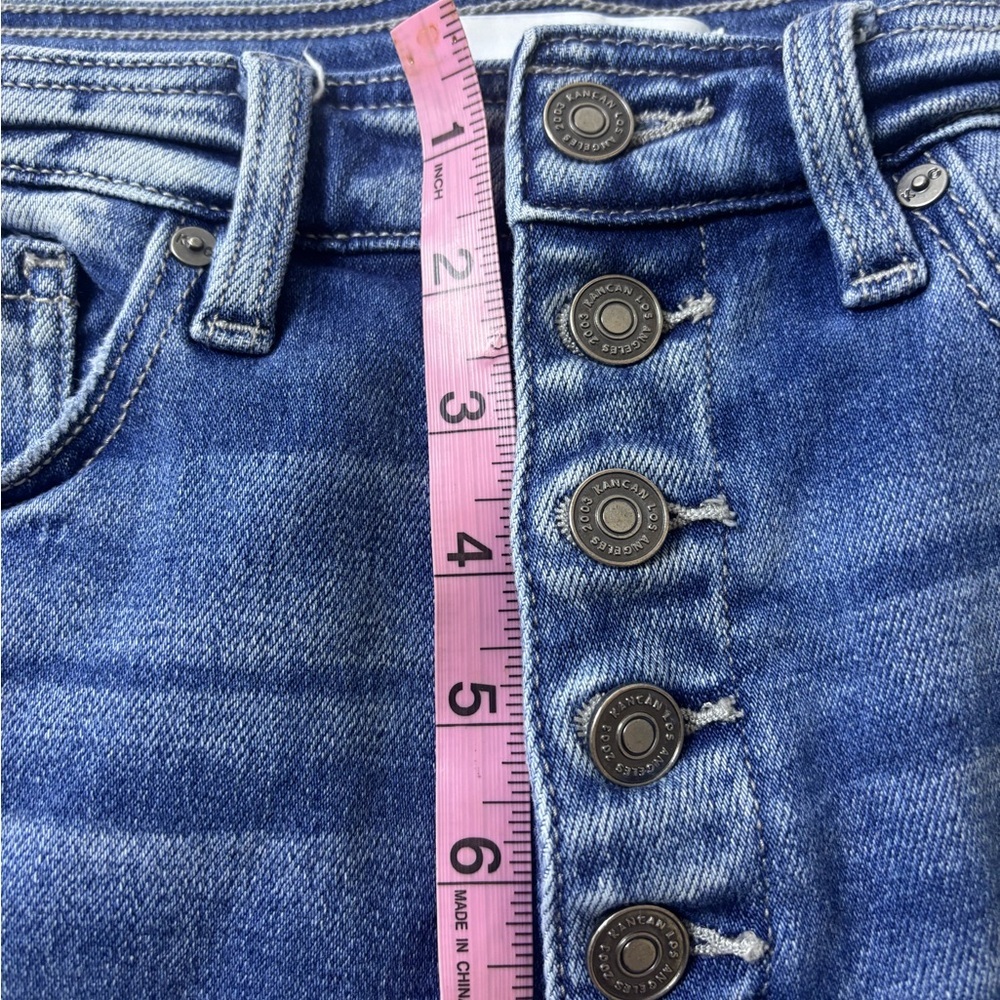 KanCan Distressed Blue Jean Shorts - Picture 8 of 10